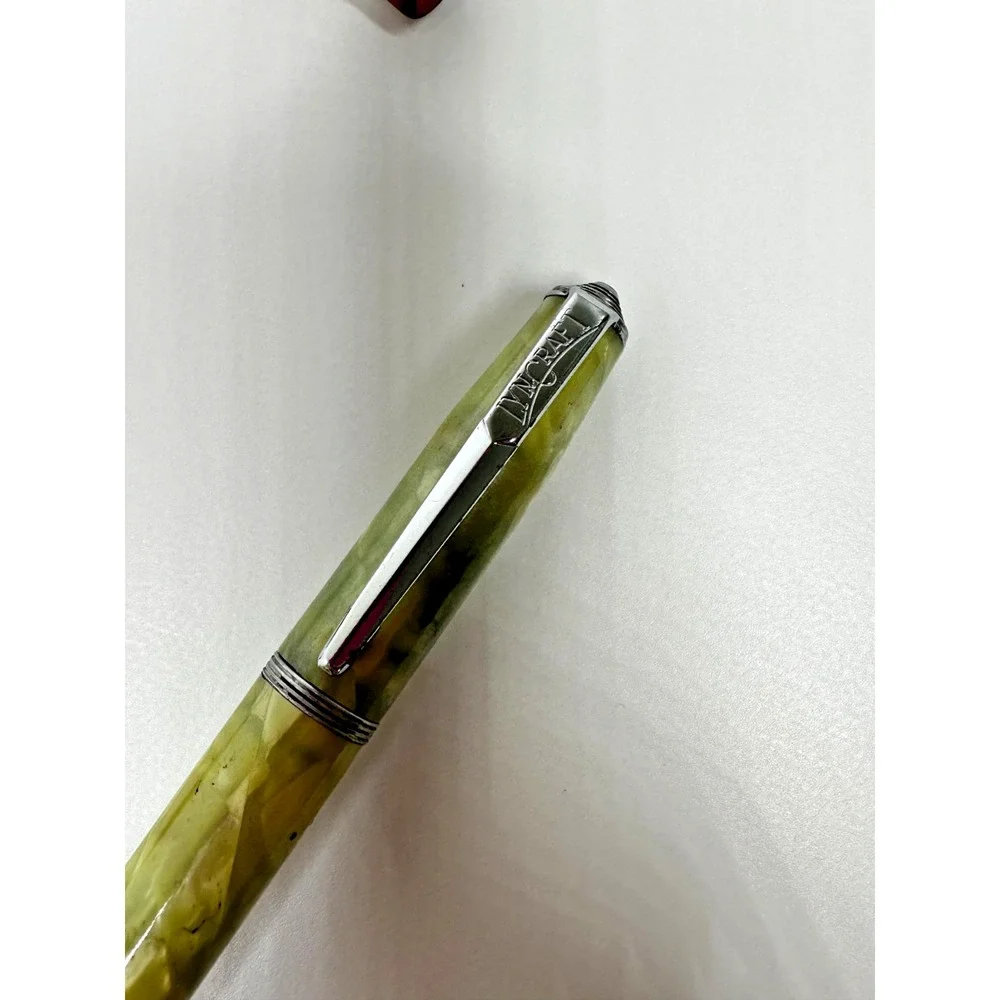 Vtg mechanical pencils lead Lyncraft Green Celluloid Scripto Blue Red Set 5